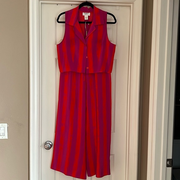 🩷🧡PRICE DROP🩷🧡Vintage Victoria’s Secret🧡🩷 Hot Pink and Orange PJ Set.🩷🧡 - Picture 4 of 8